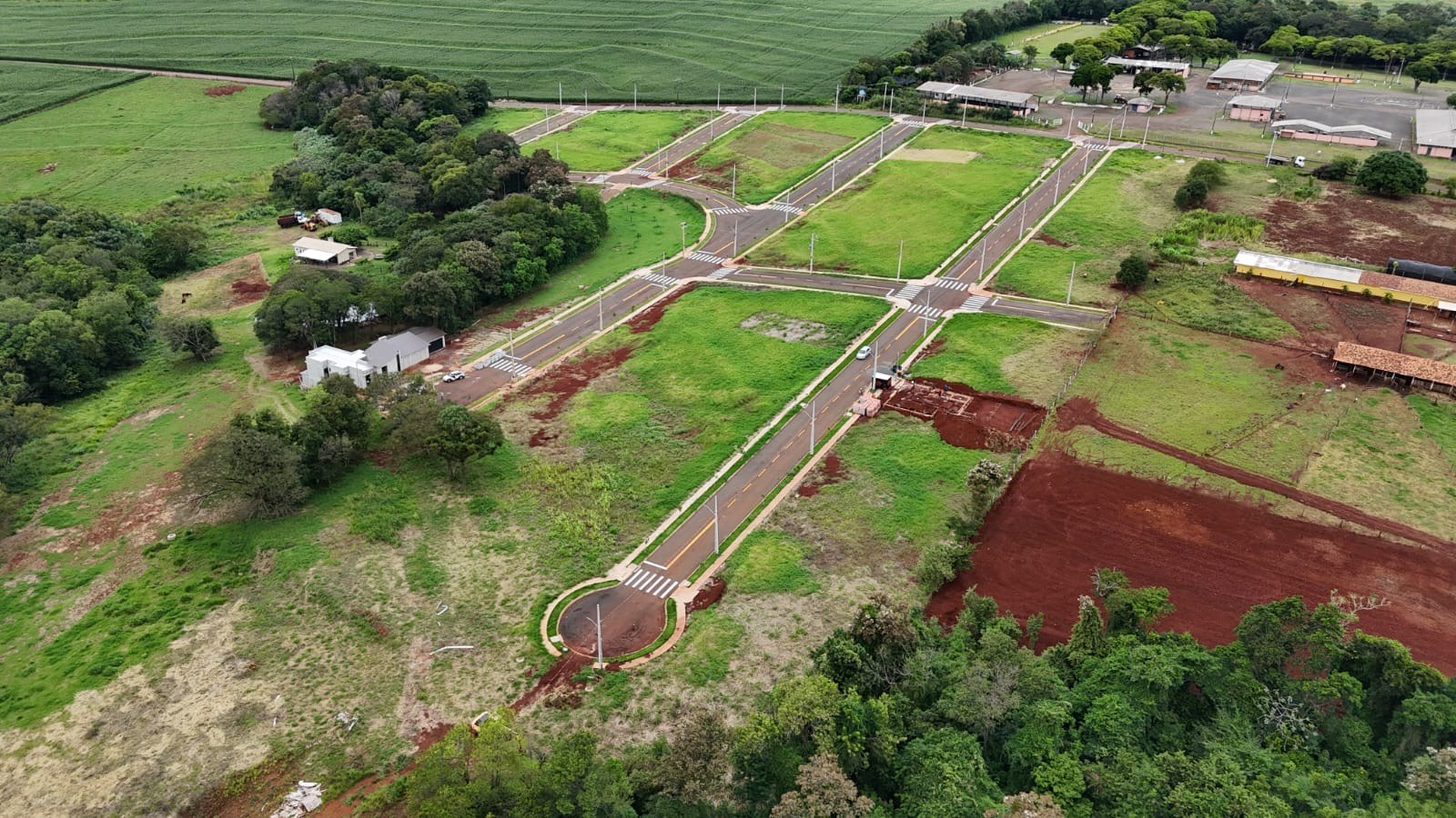 Vista aérea do Villa Verde Loteamento em Matelândia